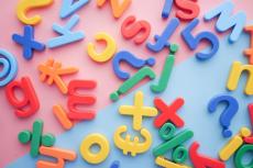 colourful magnetic letters